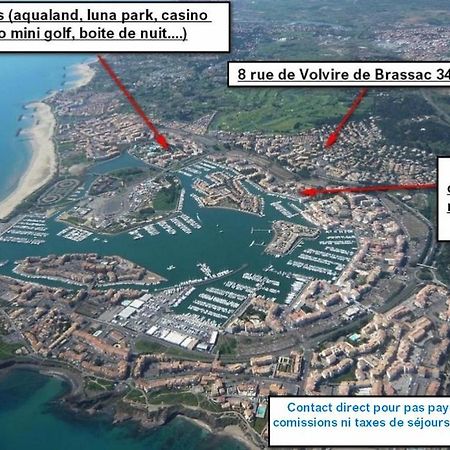 Cap D'Agde Studio Cabine 6 Pers. + Terrasse + Parking Prive + Clim 外观 照片